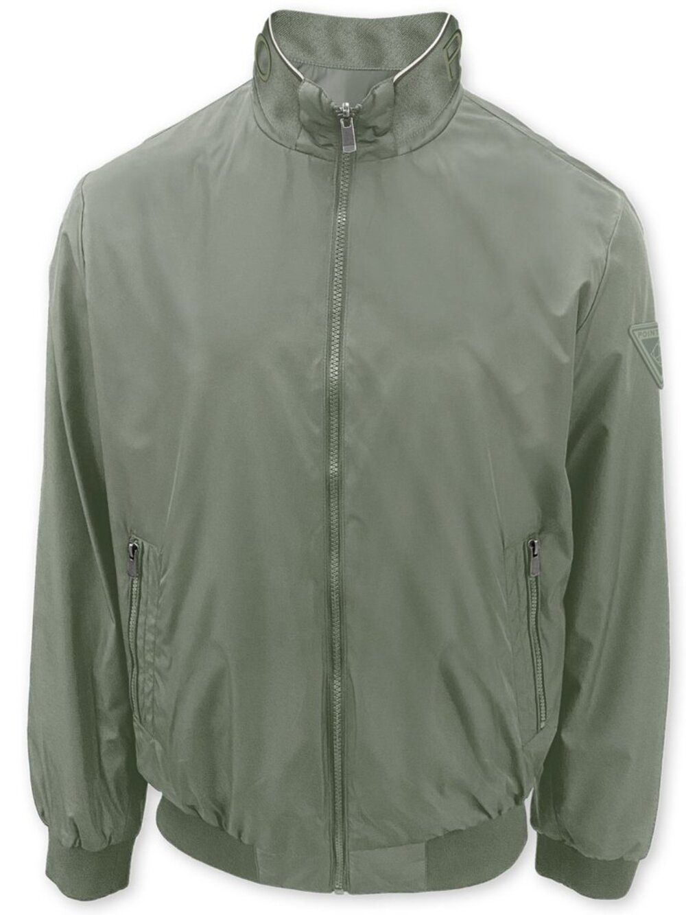 Point Zero Men's Water-Repellent Full-Zip Bomber Windbreaker - Mountain.